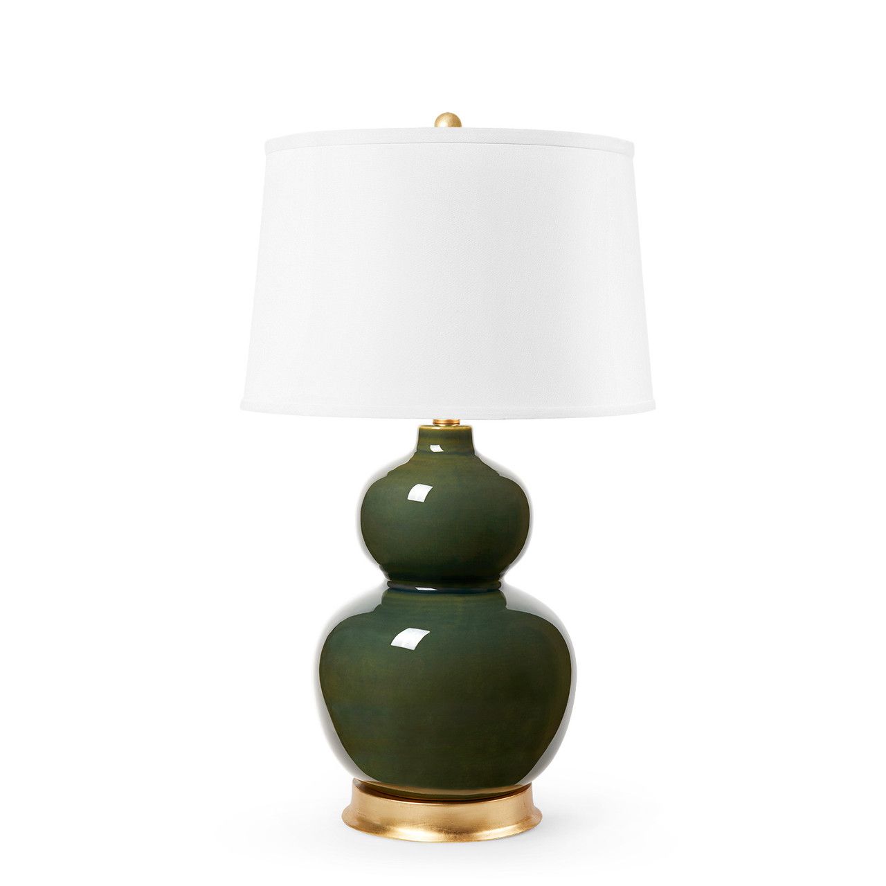 Jade Lamp Without Shade, Olive Green - Olive Green