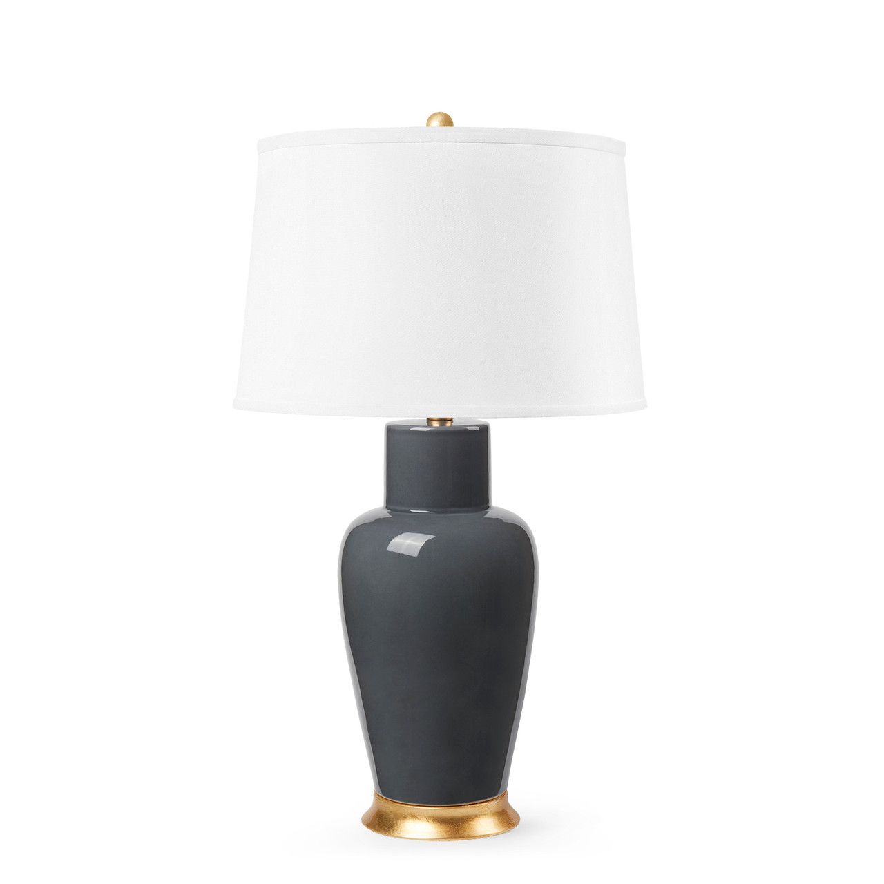 Kylie Lamp Without Shade, Stormy Gray - Stormy Gray