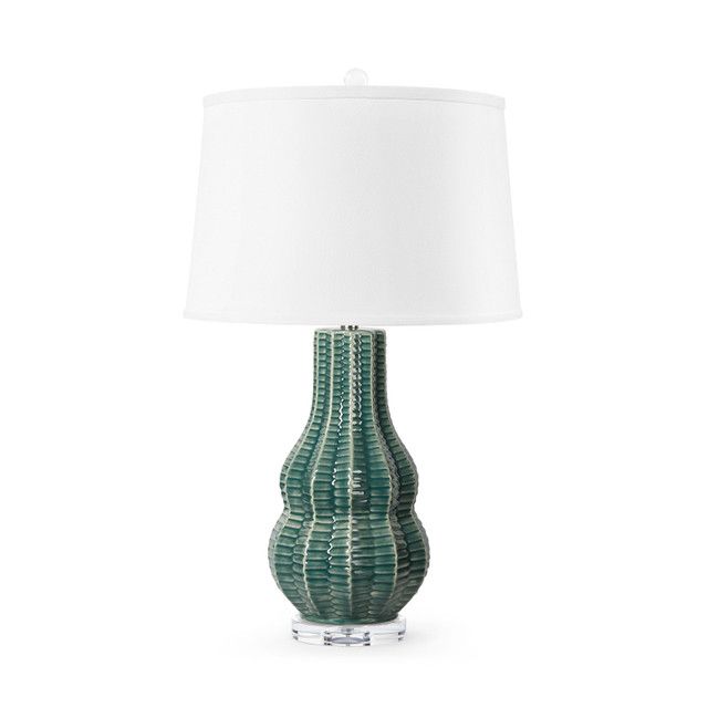 Quinn Lamp Without Shade, Veridian Green - Veridian Green