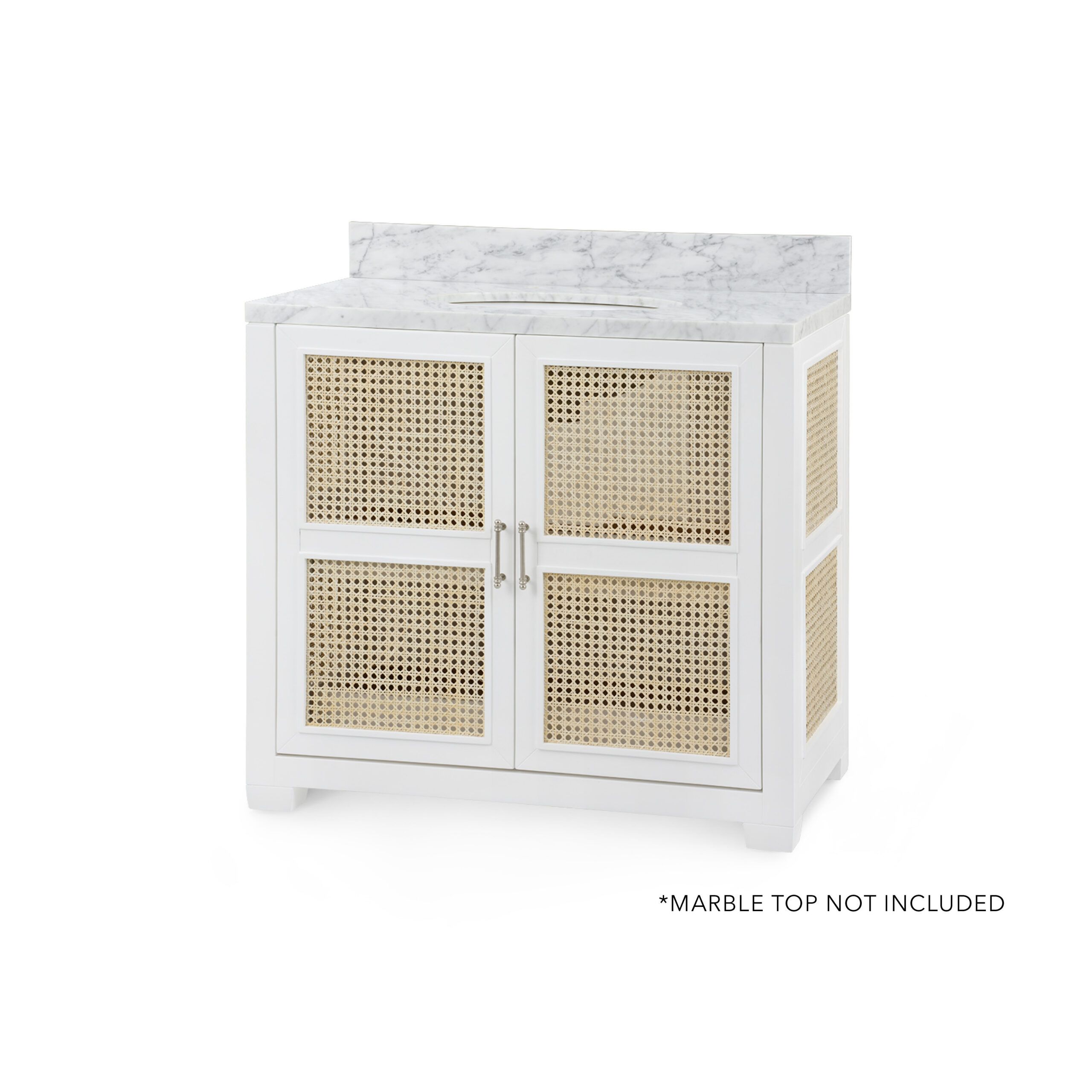 Ariel 2-Door Cabinet - Base Only, Vanilla - Vanilla