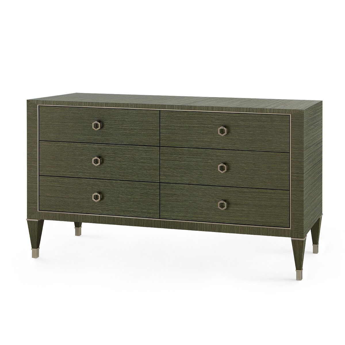 Morris Extra Large 6-Drawer, Deep Olive - Deep Olive